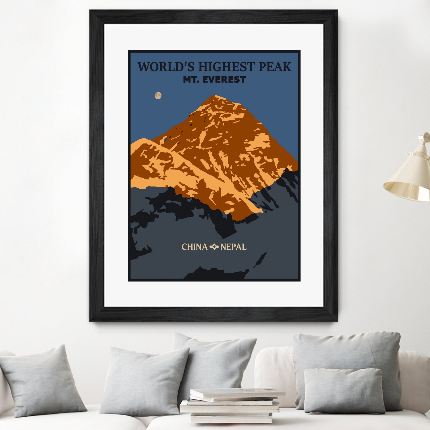 Everest by Sean Womack on GIANT ART - blue digital drawing