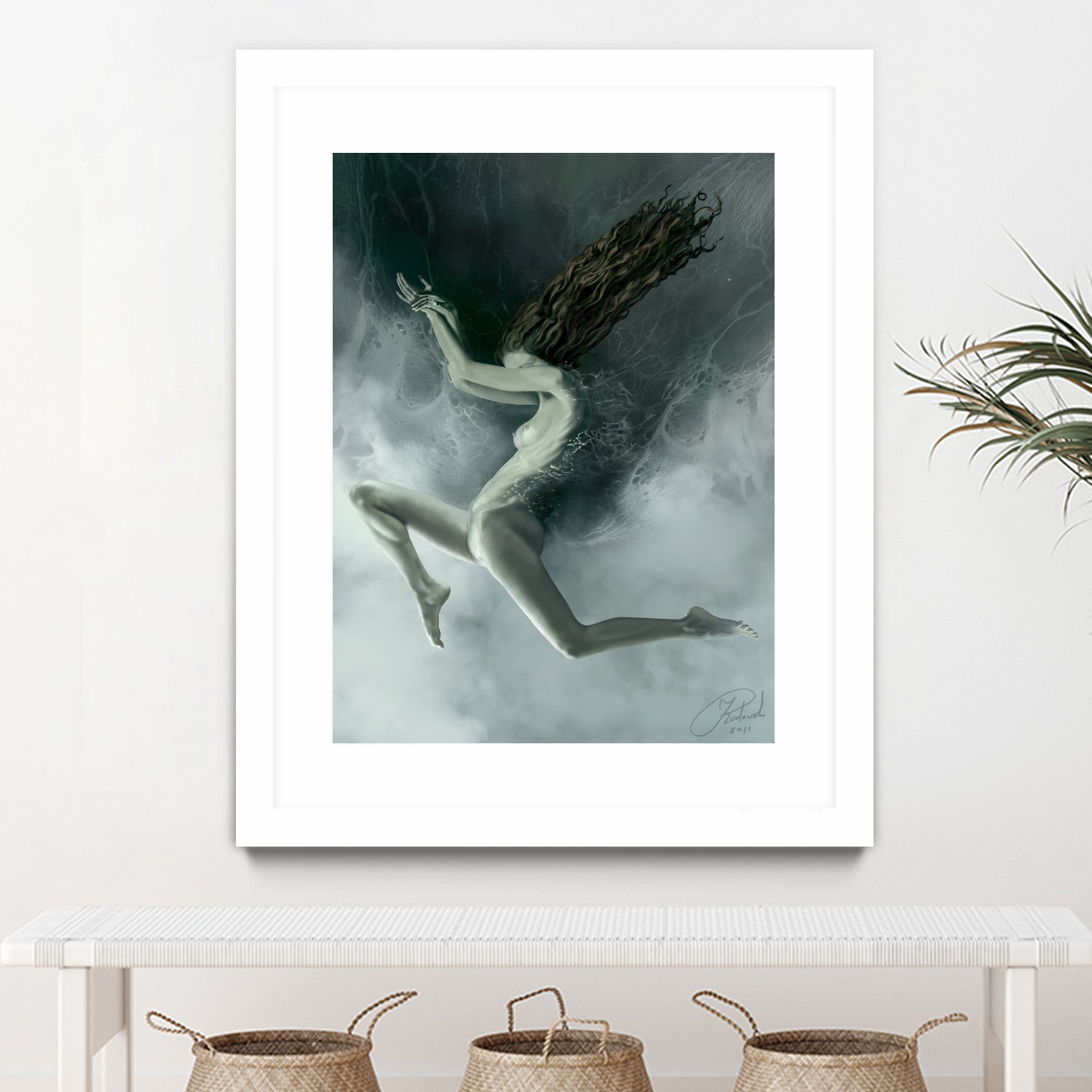 Aquarius by Jacek Rudowski on GIANT ART - green digital painting