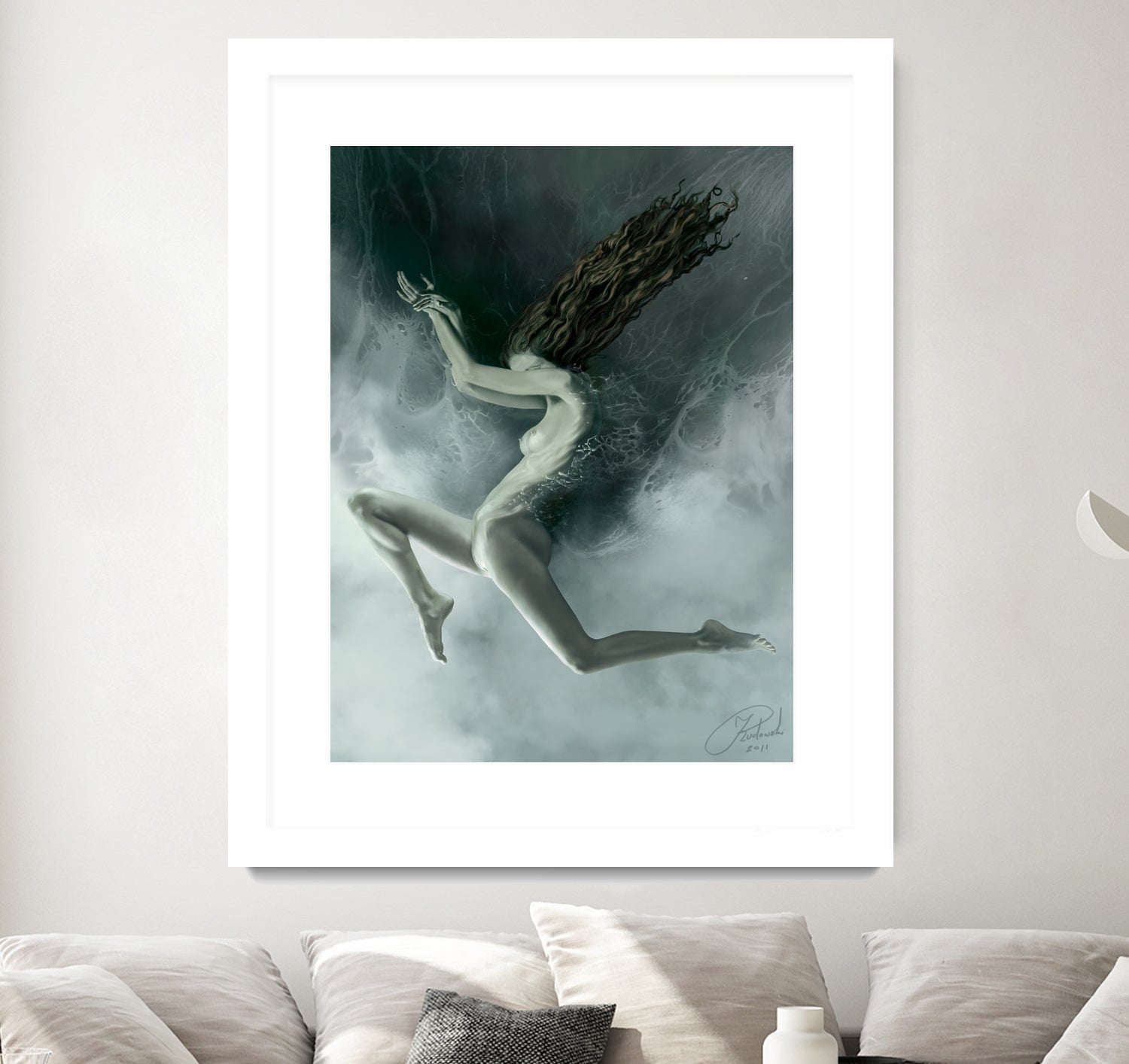 Aquarius by Jacek Rudowski on GIANT ART - green digital painting