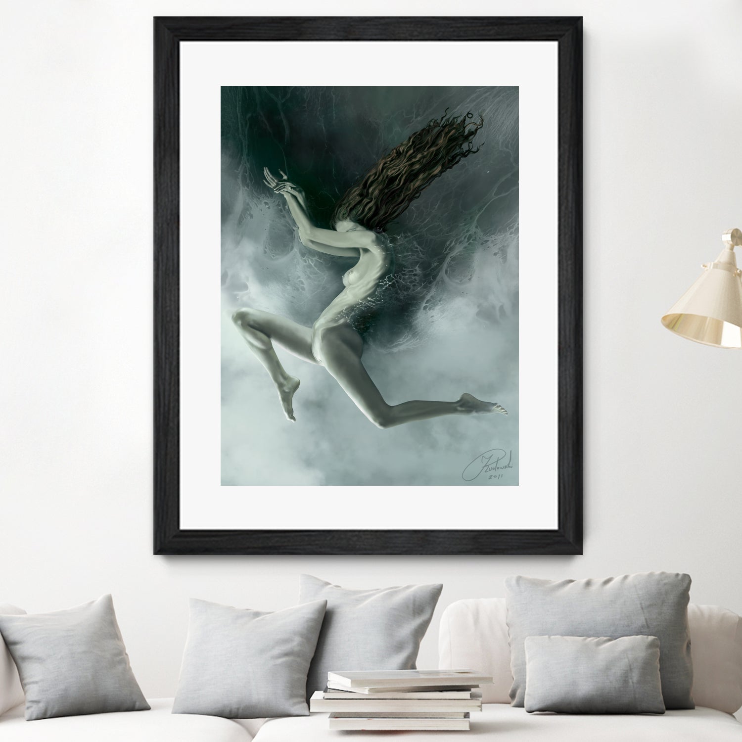 Aquarius by Jacek Rudowski on GIANT ART - green digital painting