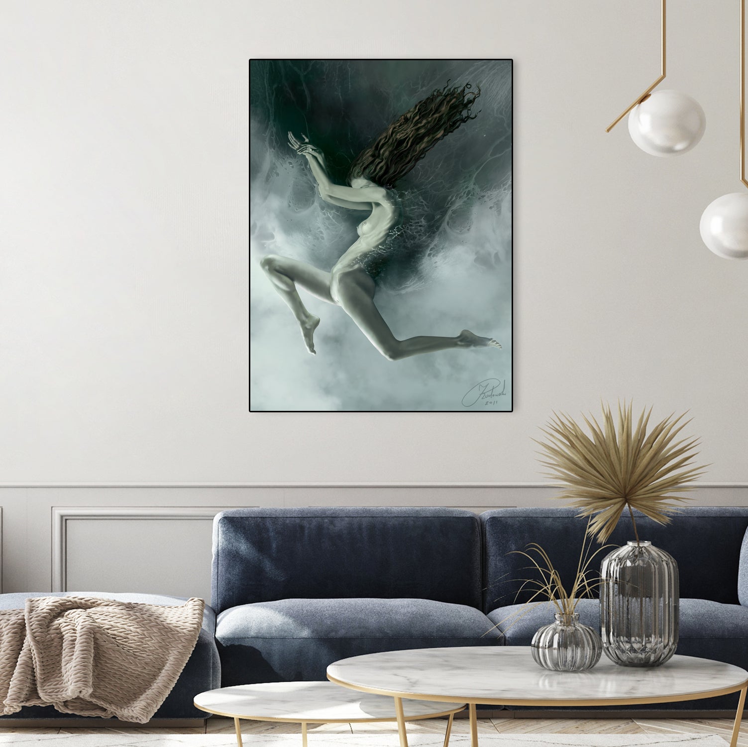 Aquarius by Jacek Rudowski on GIANT ART - green digital painting