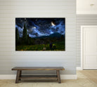 Starry Night by Alex Ruiz on GIANT ART - blue digital painting