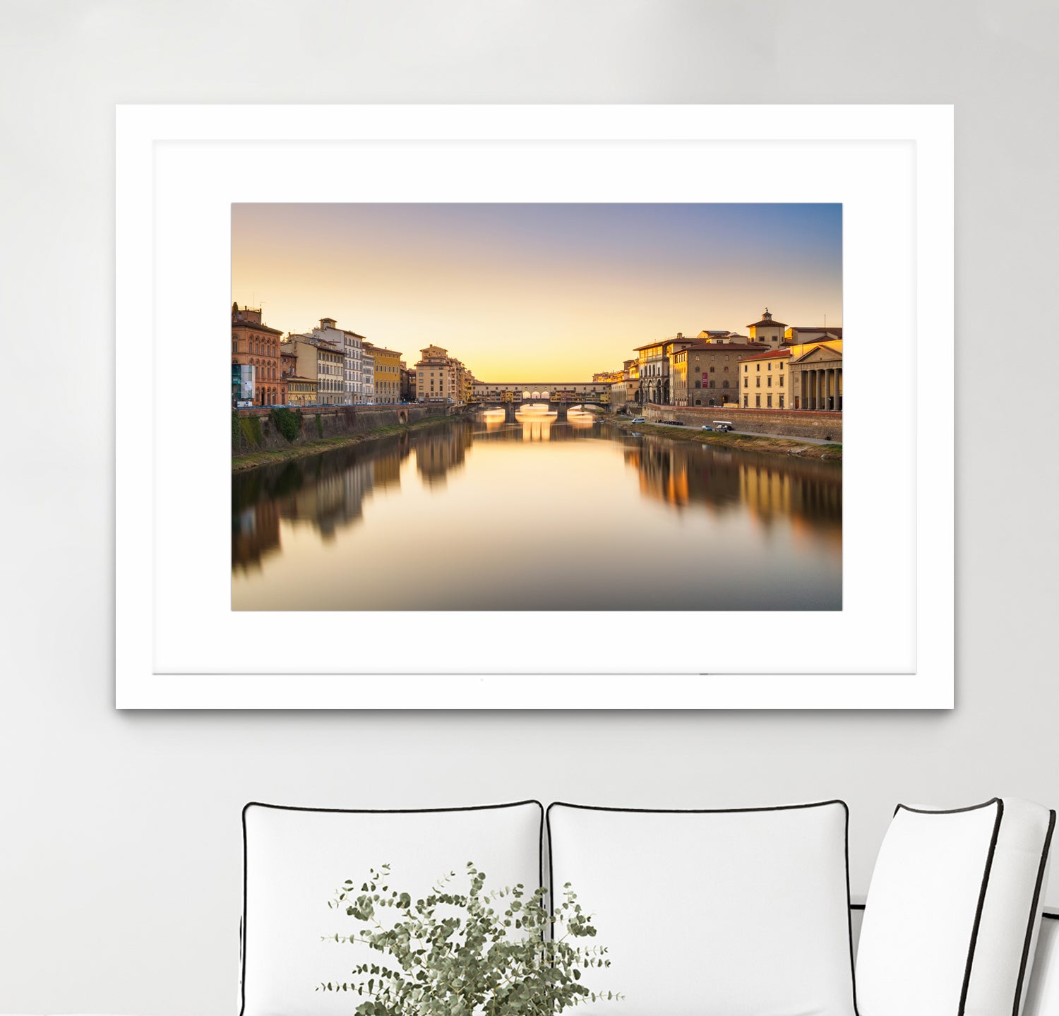 Ponte Vecchio by Pete Latham on GIANT ART - orange photo manipulation