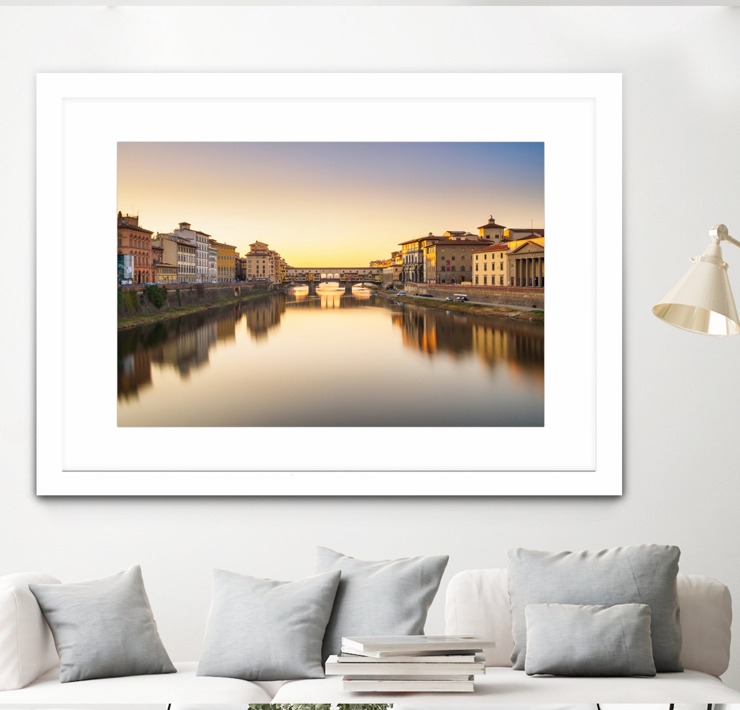 Ponte Vecchio by Pete Latham on GIANT ART - orange photo manipulation