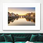 Ponte Vecchio by Pete Latham on GIANT ART - orange photo manipulation