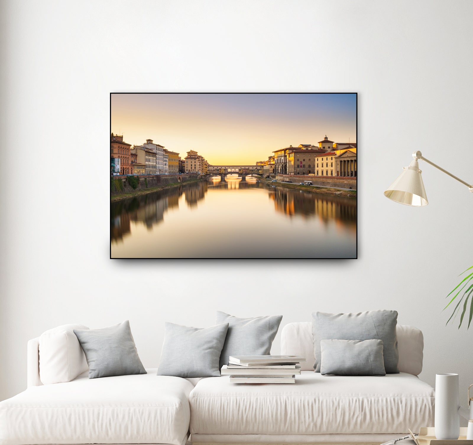 Ponte Vecchio by Pete Latham on GIANT ART - orange photo manipulation