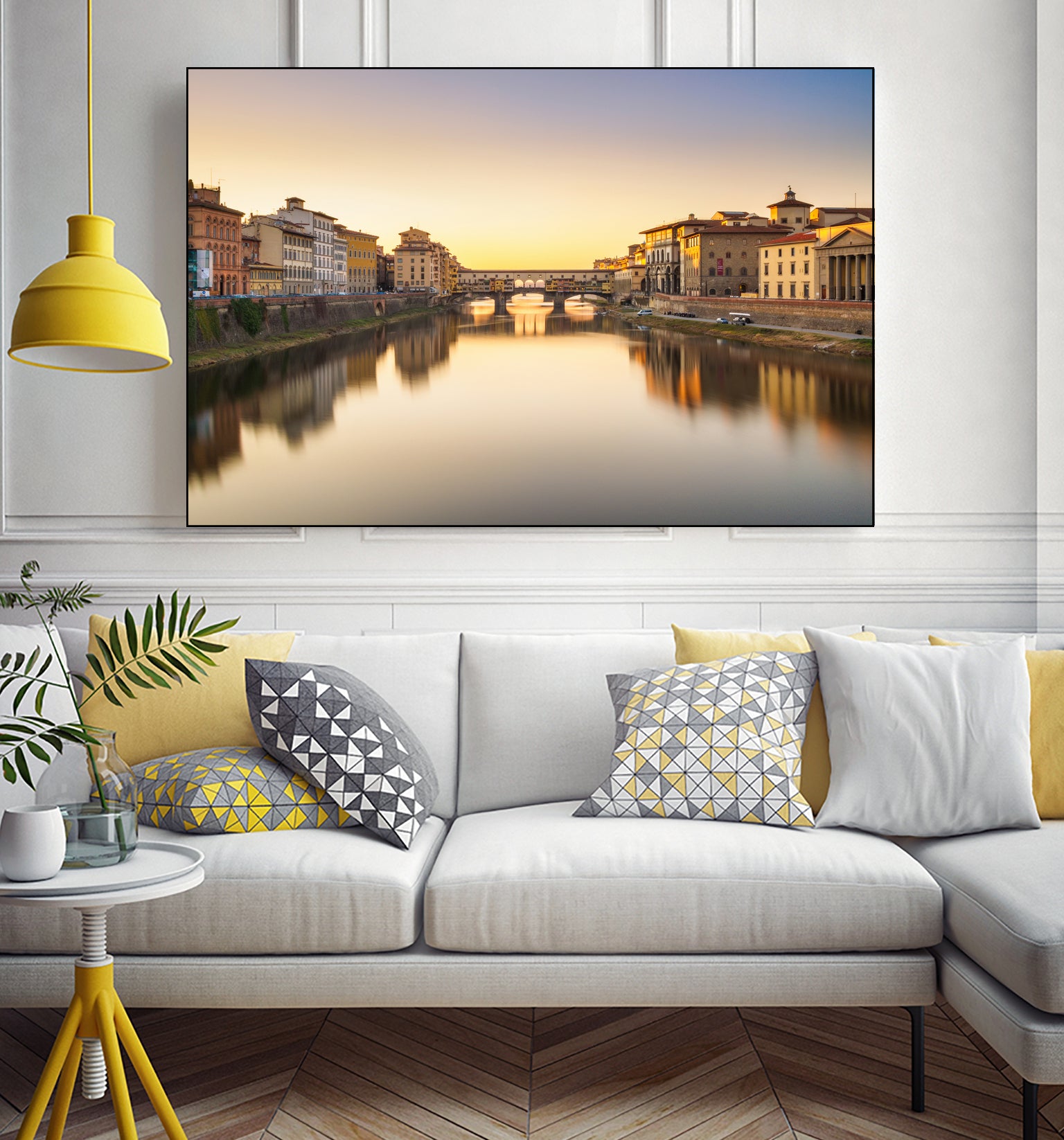 Ponte Vecchio by Pete Latham on GIANT ART - orange photo manipulation