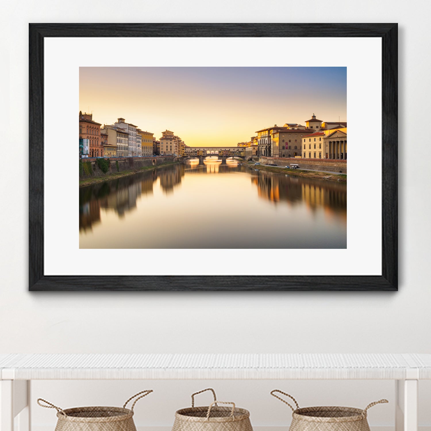 Ponte Vecchio by Pete Latham on GIANT ART - orange photo manipulation