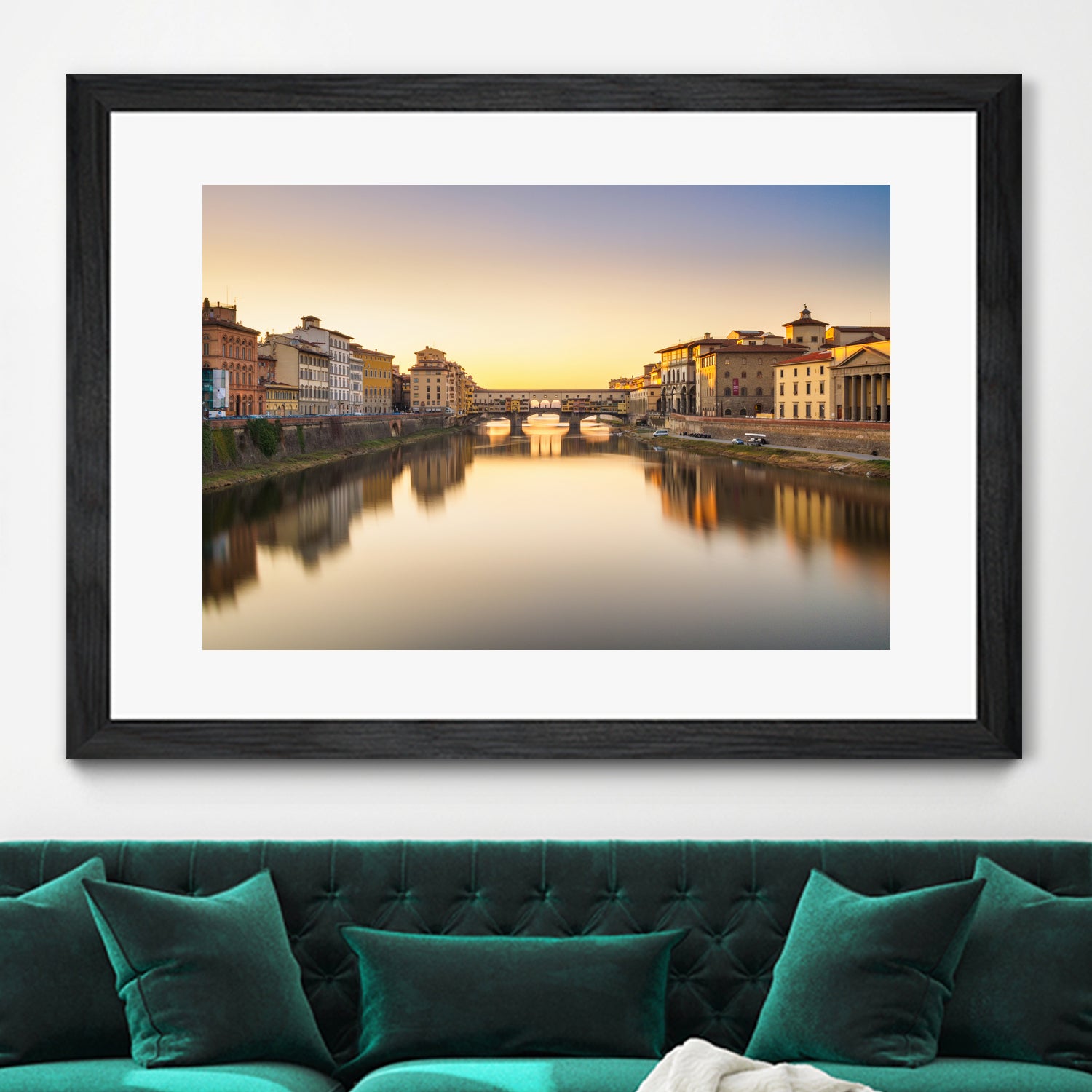 Ponte Vecchio by Pete Latham on GIANT ART - orange photo manipulation