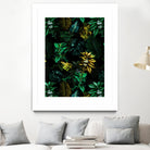 TROPICAL GARDEN VIII by burcu korkmazyurek on GIANT ART - black digital painting