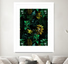 TROPICAL GARDEN VIII by burcu korkmazyurek on GIANT ART - black digital painting