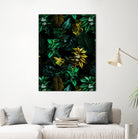 TROPICAL GARDEN VIII by burcu korkmazyurek on GIANT ART - black digital painting