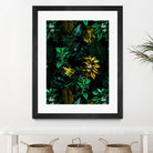 TROPICAL GARDEN VIII by burcu korkmazyurek on GIANT ART - black digital painting