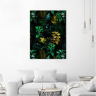 TROPICAL GARDEN VIII by burcu korkmazyurek on GIANT ART - black digital painting