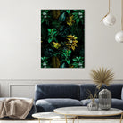 TROPICAL GARDEN VIII by burcu korkmazyurek on GIANT ART - black digital painting