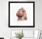 Tattooed Walrus by Tim McConnachie on GIANT ART - gray mixed media