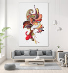 Il Bacio #1 by Luca Pontarelli on GIANT ART - fuchsia vector illustration