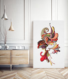 Il Bacio #1 by Luca Pontarelli on GIANT ART - fuchsia vector illustration