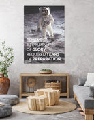 Motivational - Prepare For Glory (Moon Landing) by Wazir Rohiman on GIANT ART - gray typography
