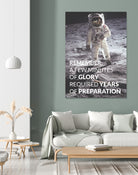 Motivational - Prepare For Glory (Moon Landing) by Wazir Rohiman on GIANT ART - gray typography
