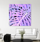 Lilac Monstera by Nina May on GIANT ART - fuchsia digital painting