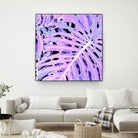 Lilac Monstera by Nina May on GIANT ART - fuchsia digital painting