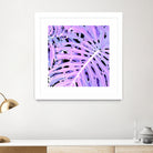 Lilac Monstera by Nina May on GIANT ART - fuchsia digital painting