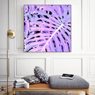 Lilac Monstera by Nina May on GIANT ART - fuchsia digital painting