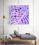 Lilac Monstera by Nina May on GIANT ART - fuchsia digital painting
