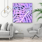 Lilac Monstera by Nina May on GIANT ART - fuchsia digital painting