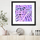 Lilac Monstera by Nina May on GIANT ART - fuchsia digital painting