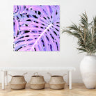 Lilac Monstera by Nina May on GIANT ART - fuchsia digital painting