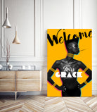 Tribute Grace Jones #1 by Stephane Munnier on GIANT ART - yellow photo manipulation