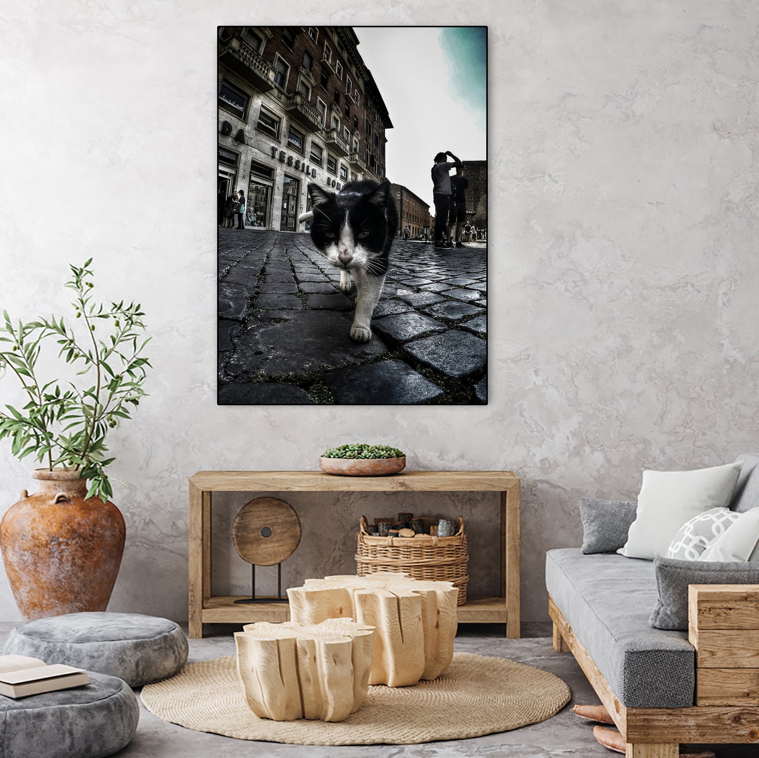 Street Cat by Nicklas Gustafsson on GIANT ART - black mixed media