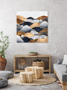 Hills 2 by Elisabeth Fredriksson on GIANT ART - blue digital painting