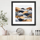 Hills 2 by Elisabeth Fredriksson on GIANT ART - blue digital painting