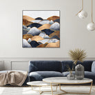 Hills 2 by Elisabeth Fredriksson on GIANT ART - blue digital painting