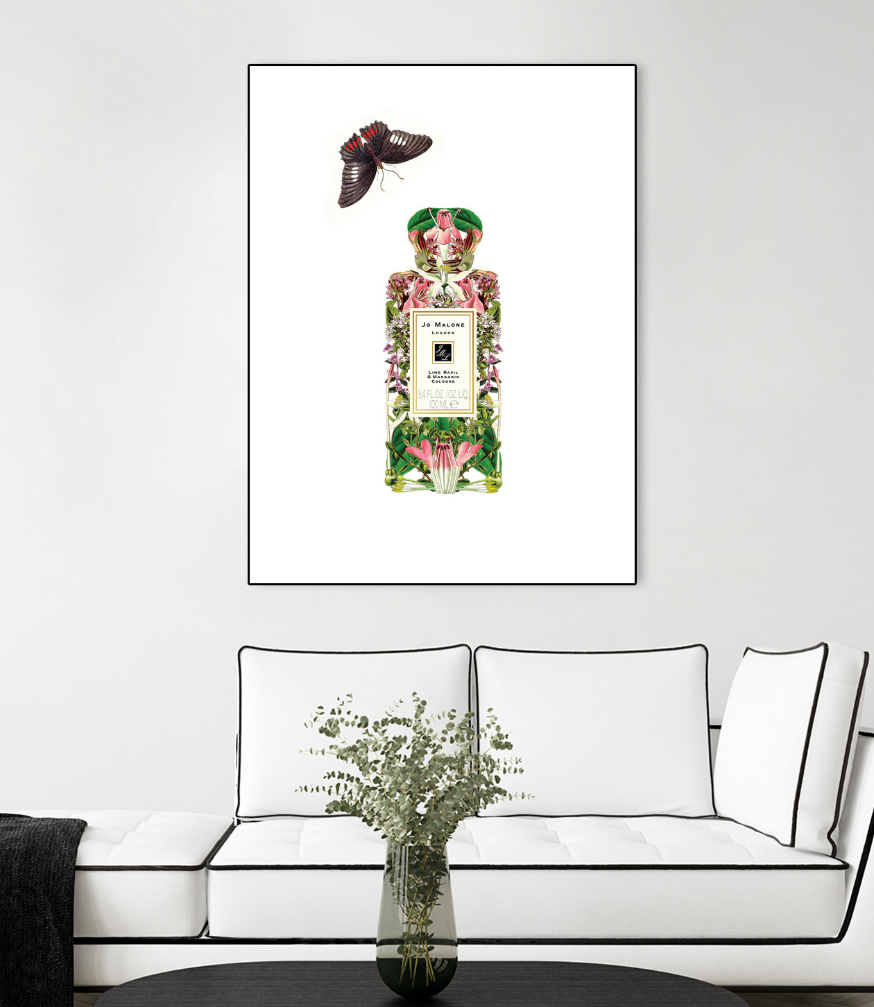 Jo Malone - Lime, Basil, and Mandarin by Sixto-Juan Zavala on GIANT ART - pink mixed media