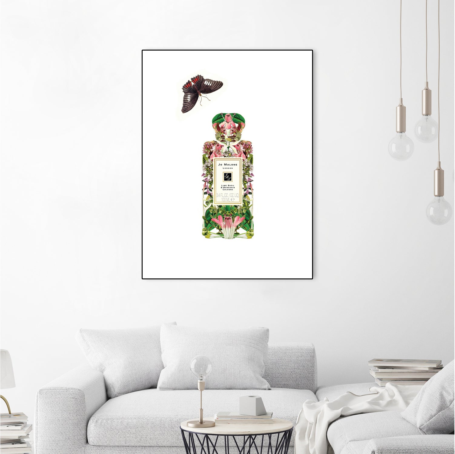 Jo Malone - Lime, Basil, and Mandarin by Sixto-Juan Zavala on GIANT ART - pink mixed media