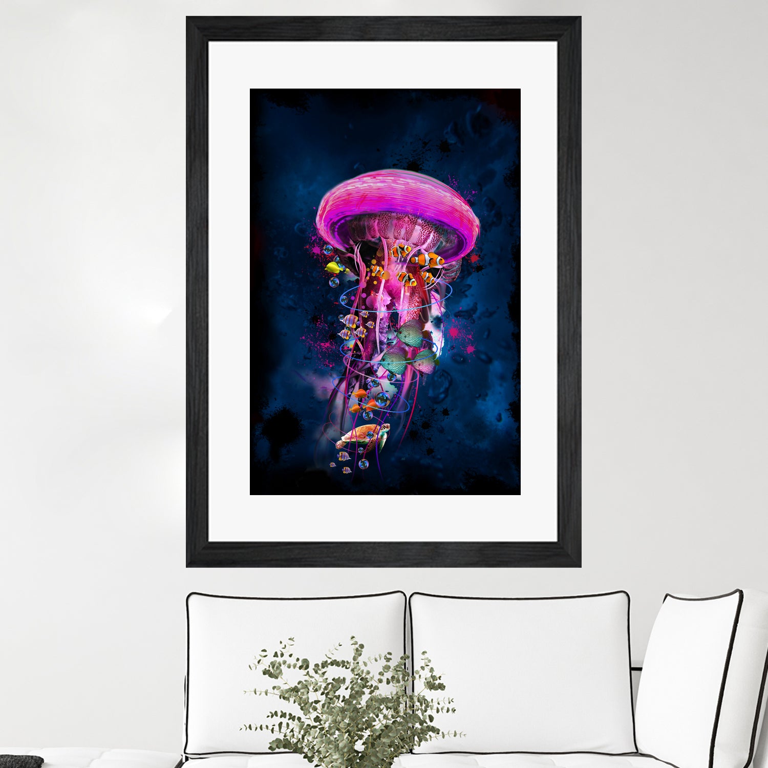 Pink JellyFish World by David Loblaw on GIANT ART - pink photo illustration