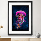 Pink JellyFish World by David Loblaw on GIANT ART - pink photo illustration