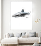 Shark I by Marcou Alexis on GIANT ART - gray digital drawing