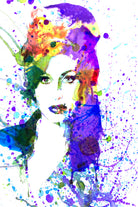 Amy Winehouse | watercolor by Dante Blacksmith on GIANT ART - fuchsia mixed media