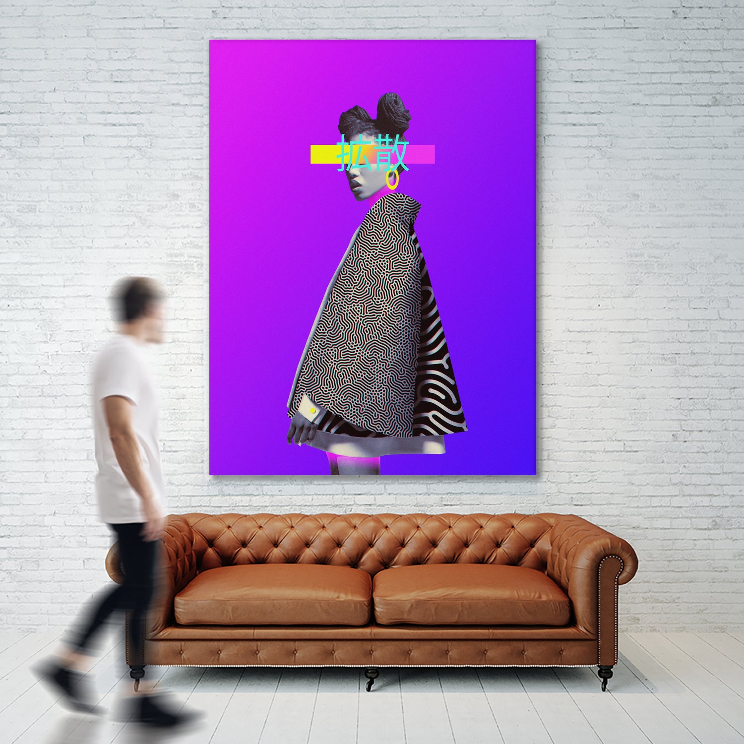 Diffusion by Dorian Legret on GIANT ART - fuchsia photo manipulation