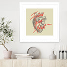 Follow Your Heart by Magdalena Mikos on GIANT ART - white typography