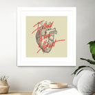 Follow Your Heart by Magdalena Mikos on GIANT ART - white typography