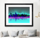 new york city skyline green by Bekim Mehovic on GIANT ART - green digital drawing