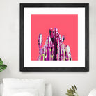 Majestic Cactus on Coral by Dominique Van Roey on GIANT ART - pink photo manipulation