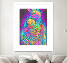 Skeleton Love 2 by Francois Martin Painchaud on GIANT ART - pink digital painting