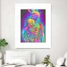 Skeleton Love 2 by Francois Martin Painchaud on GIANT ART - pink digital painting